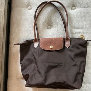 Small Brown Longchamp Tote!